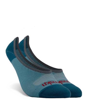 Chaussettes Dansko Two Tone No Show Teal Femme Turquoise | FR 621LIS